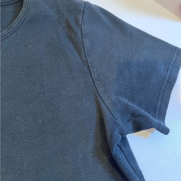 y2k vintage old navy black top basic minimalist casual emo goth witchy vampire - Picture 3 of 6